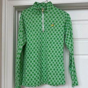 Peter Millar Masters Women’s Geometric Pattern Quarter-Zip Pullover